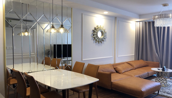 trang trí nhà đẹp với kính thủy ốp tường